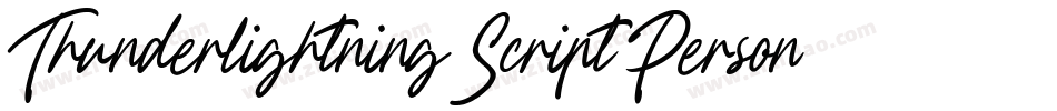 Thunderlightning Script Personal Use字体转换